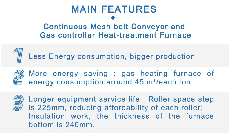 Induction Melting Heat Treatment Electric Furnace Mesh Belt Furnace Line